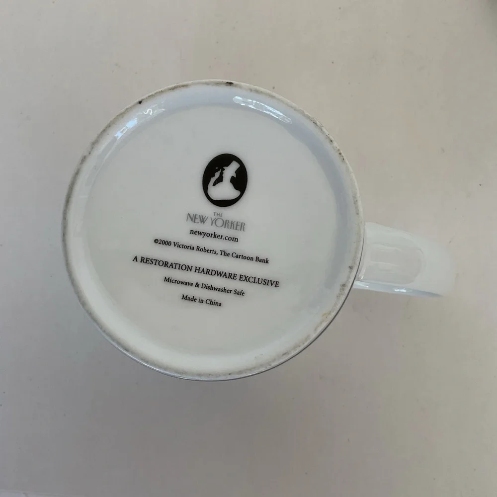 Restoration Hardware x The New Yorker Set of Two Ceramic Mugs